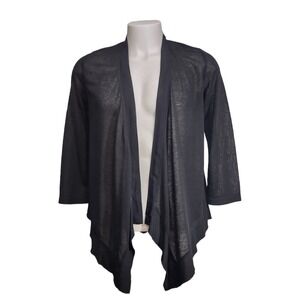 Simply Noelle Cardigan Womens S/M Black New Open Front Boho Fairy Core Whimsical